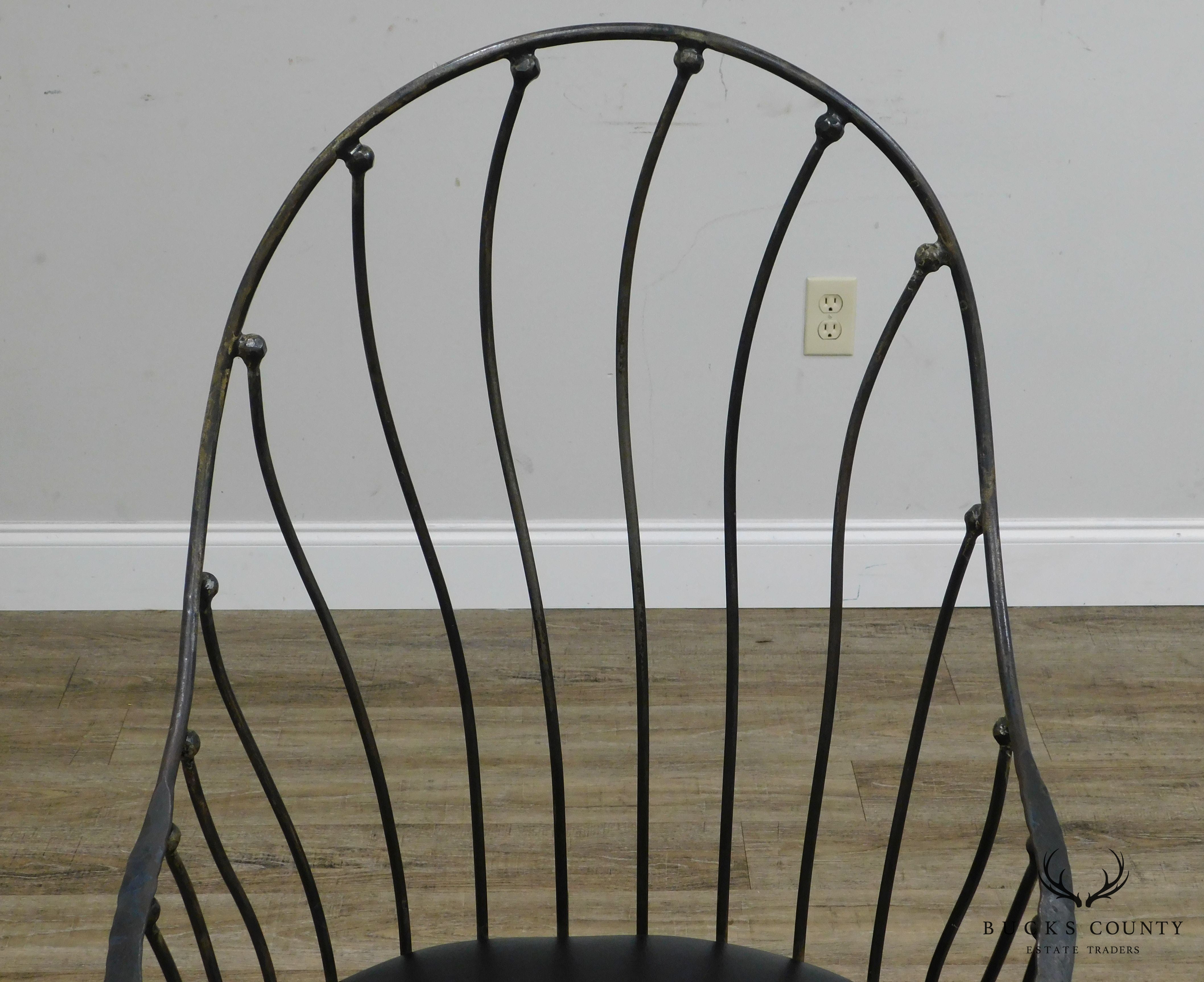 Studio Crafted Forged Iron Armchair