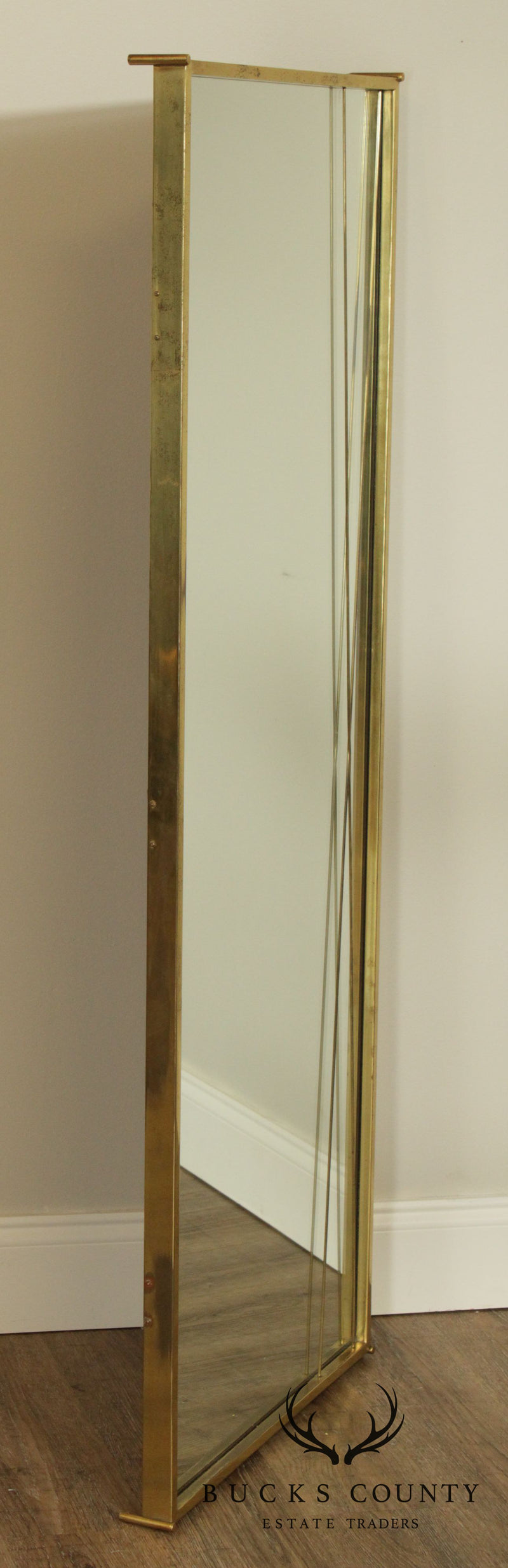 Paul McCobb Mid Century Modern Brass X Mirror