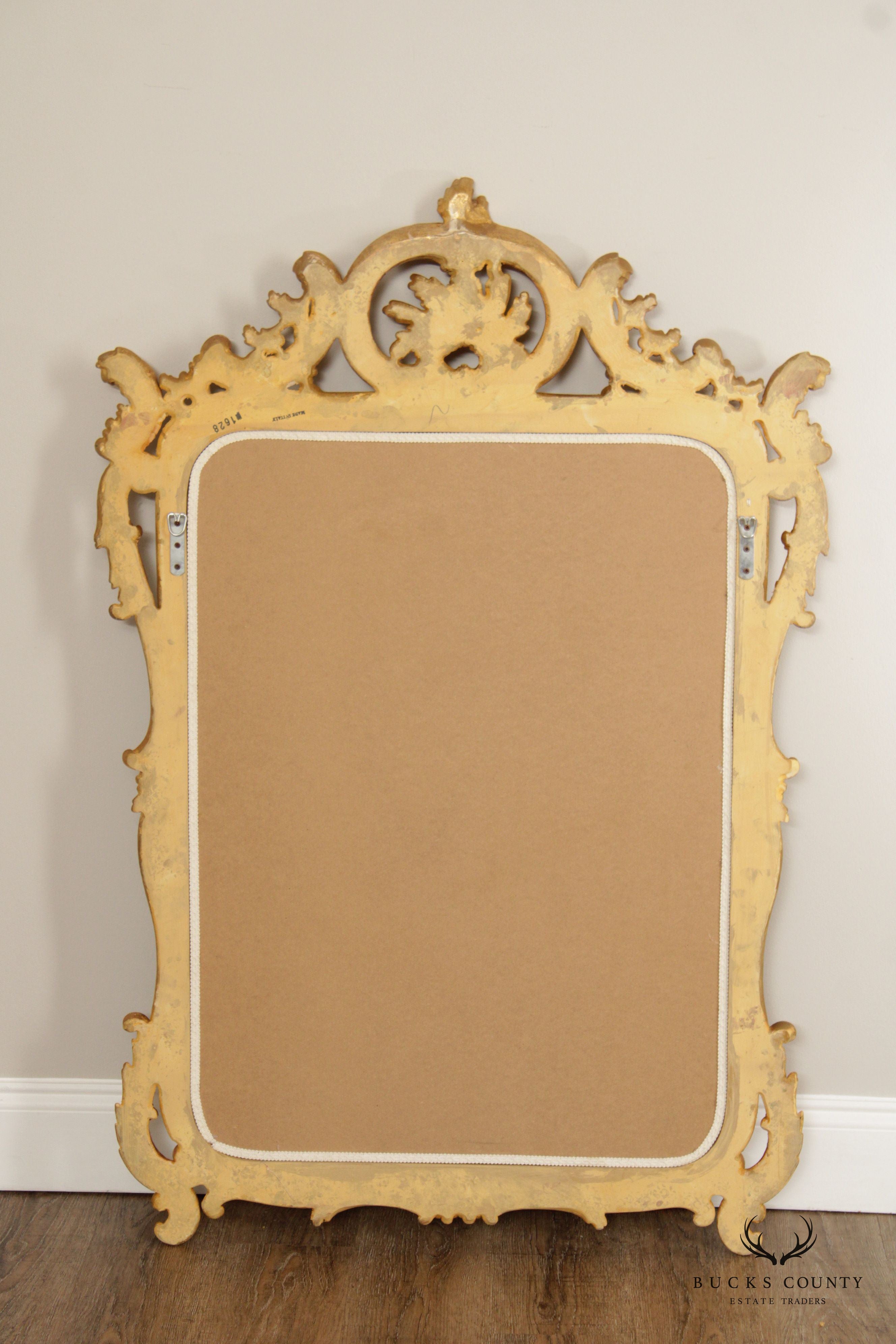 Italian Rococo Style Giltwood Wall Mirror