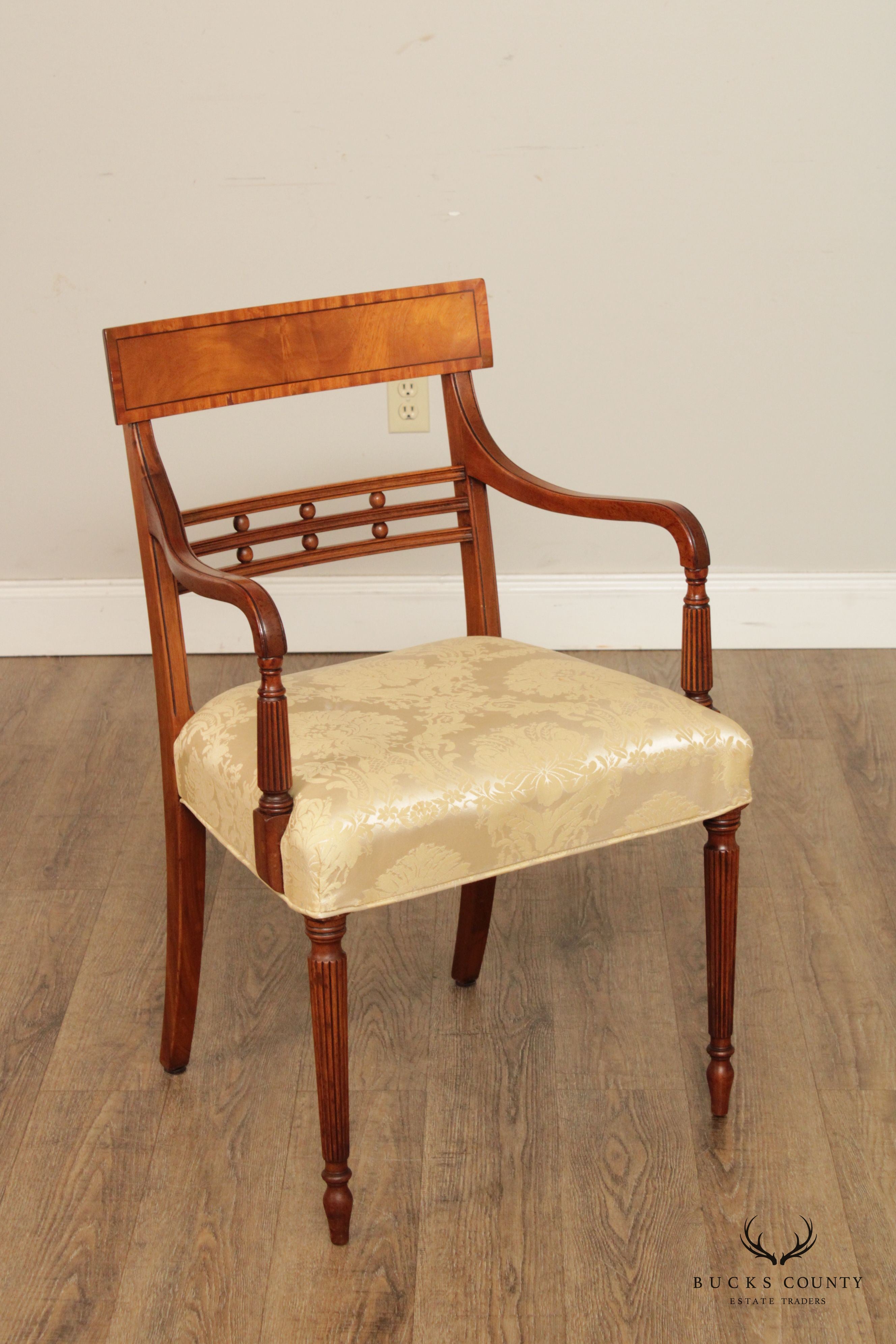 Regency Style Set of Four Mahogany Dining Chairs