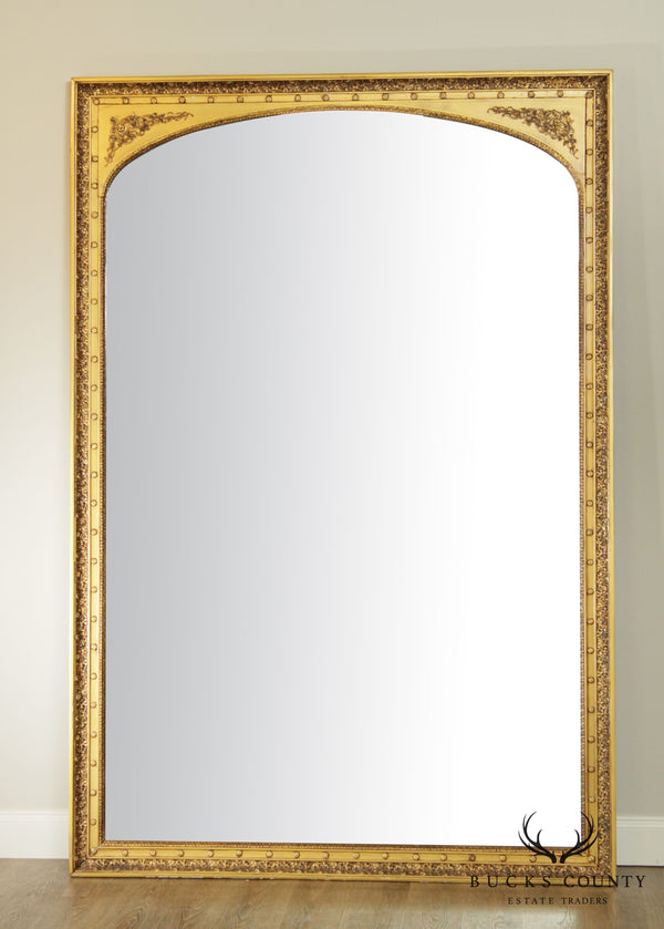 Antique French 19th Century Monumental Louis XVI Style Gilt Mirror (B)