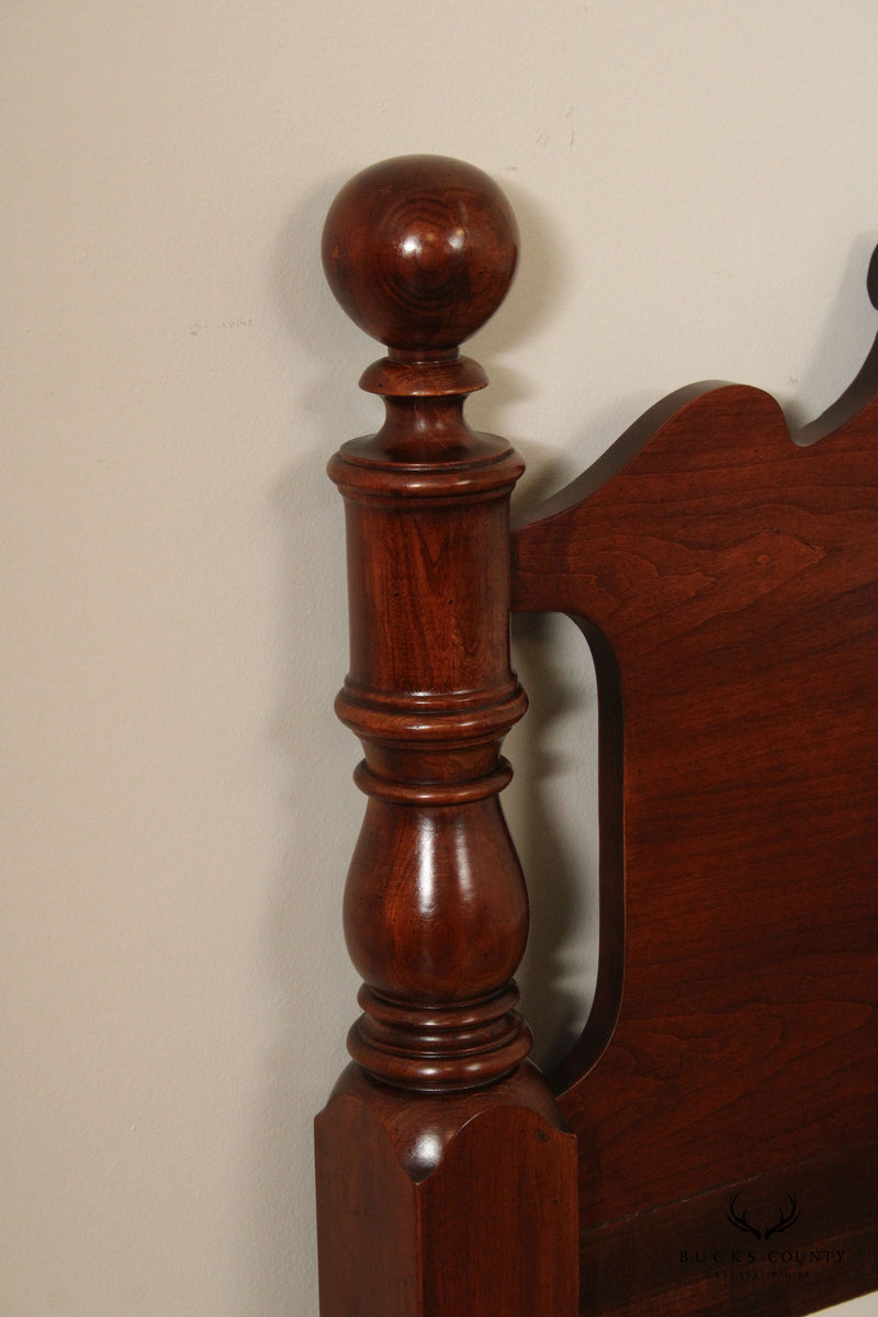 Traditional Cherry King Size Cannonball Headboard