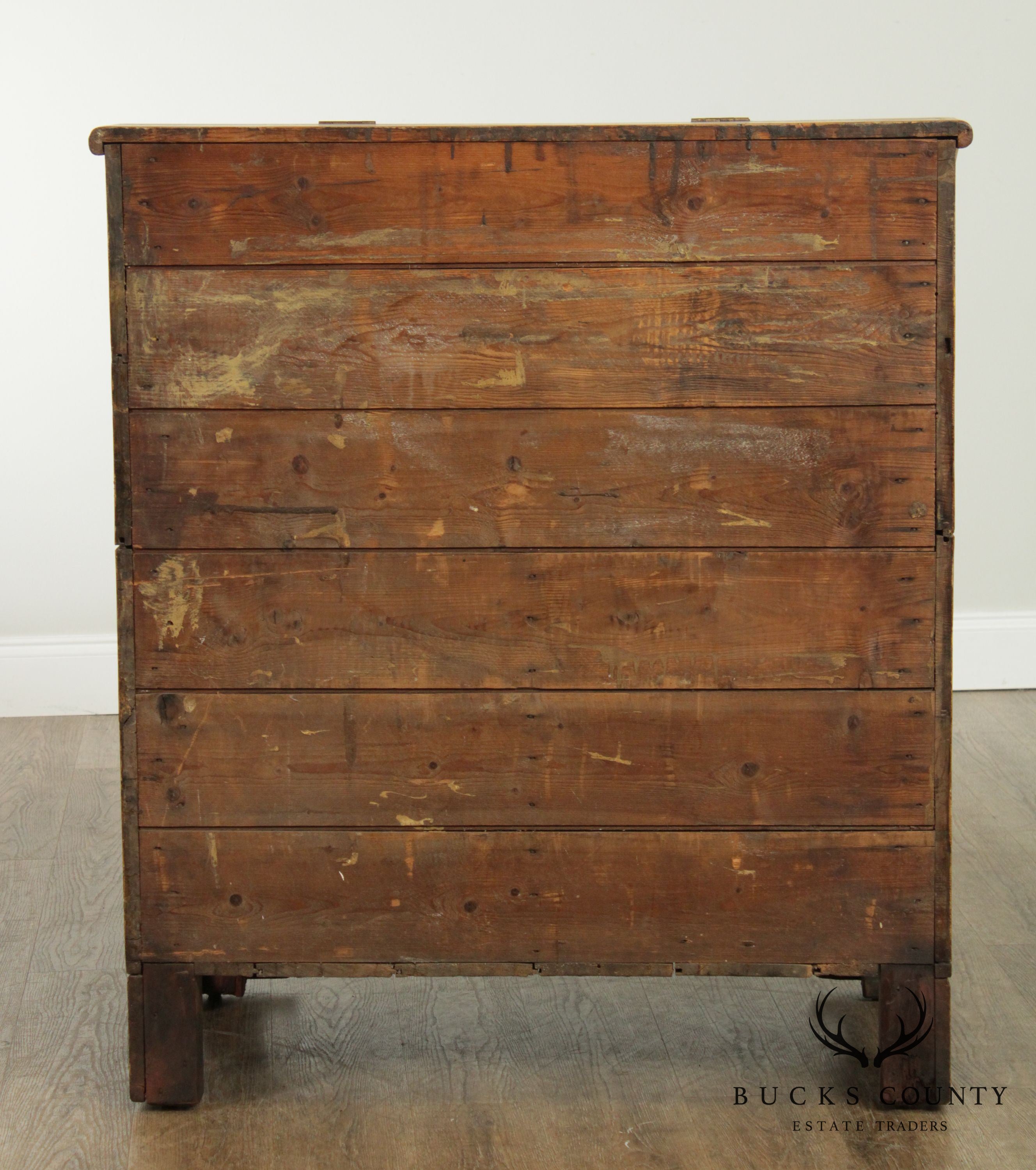 Antique 19th Century American Pine Sugar Chest