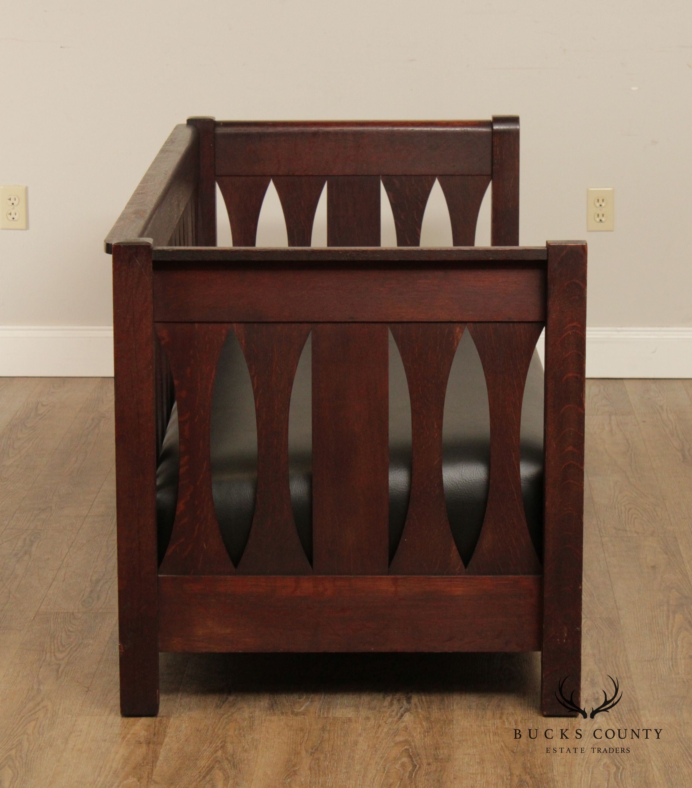 Antique Mission Oak Settle