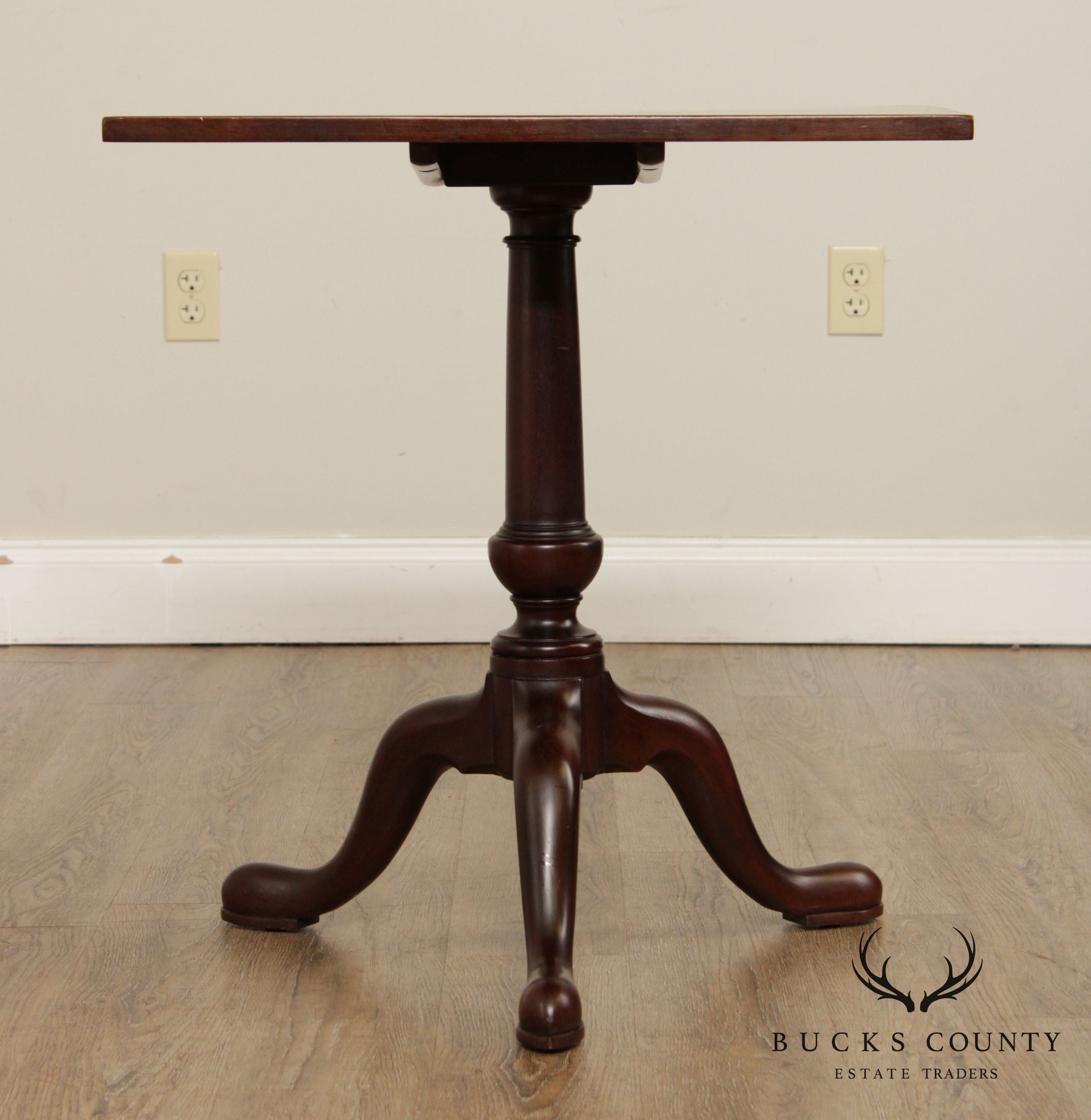 Kittinger Williamsburg Adaptation Mahogany Square Side Table