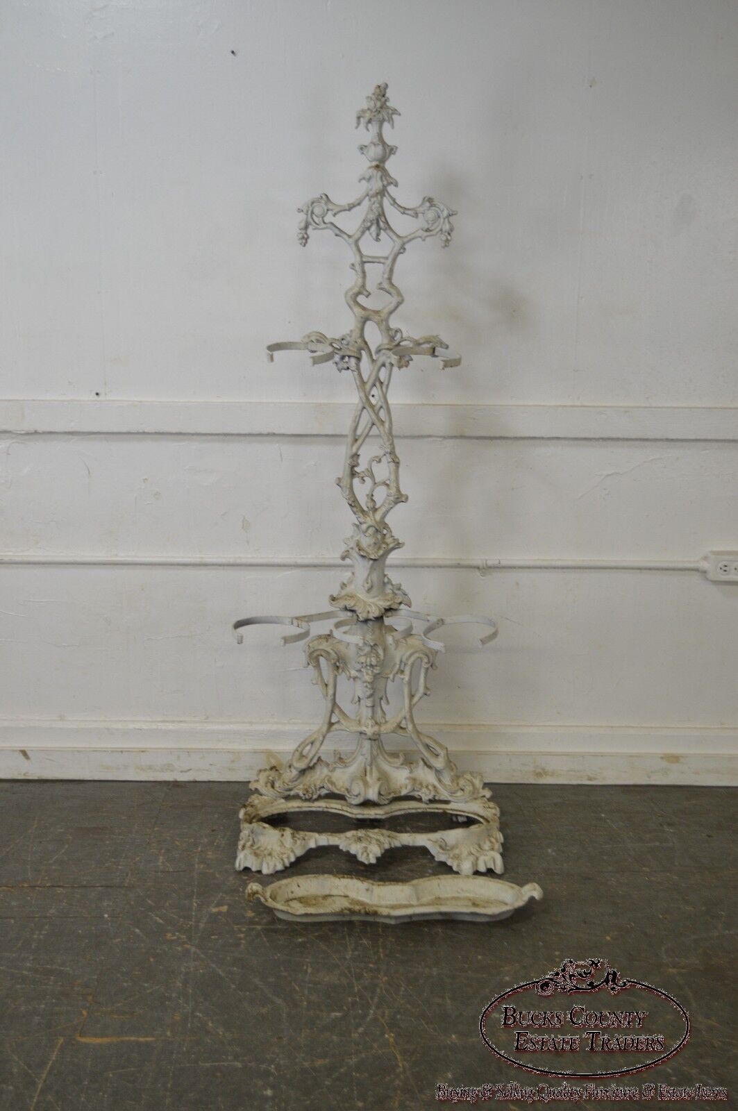 Antique 19th Century Victorian Cast Iron Hall Stand