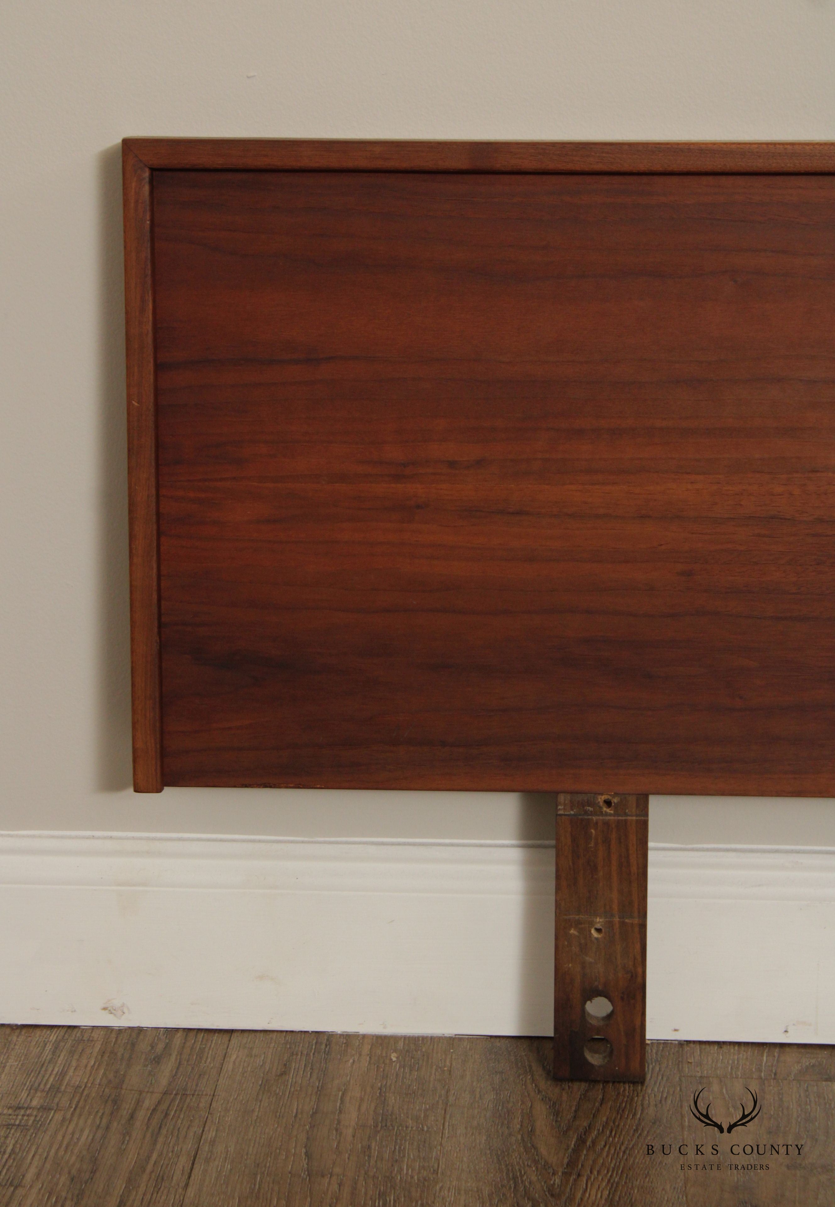 Mid Century Modern Walnut Twin-Size Headboard