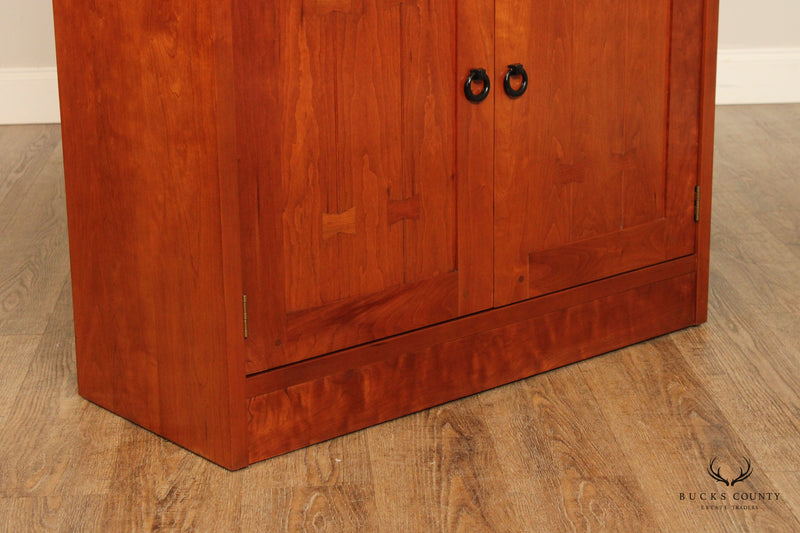 Stickley Mission Collection Pair of Tall Cherry Bookcases