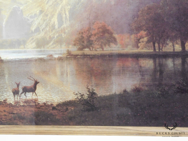 "Sierra Nevada Morning" by Albert Bierstadt Reproduction, Lithograph on Paper Hudson River School
