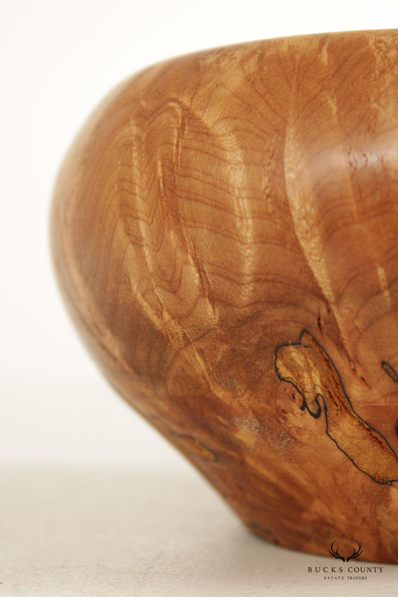 R. Puerta Studio Crafted Burl Wood Decorative Bowl
