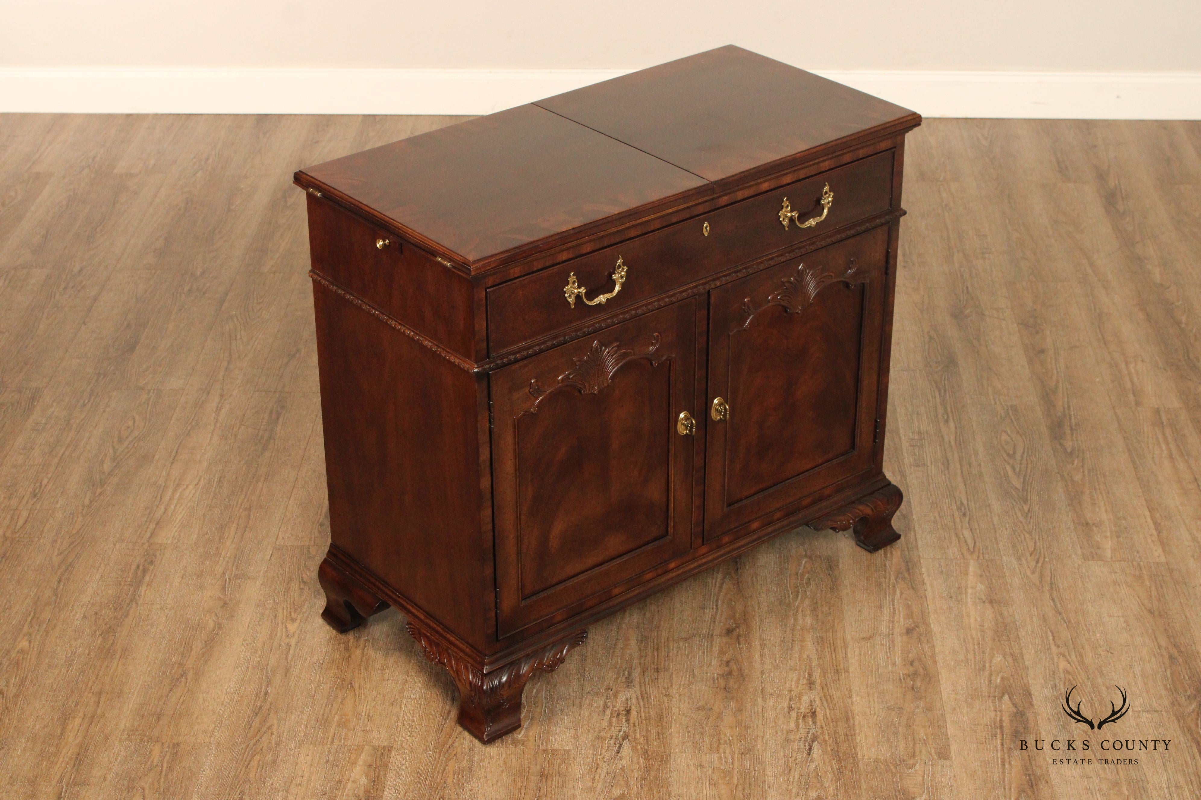 Henredon Rittenhouse Square Collection Mahogany Flip Top Server