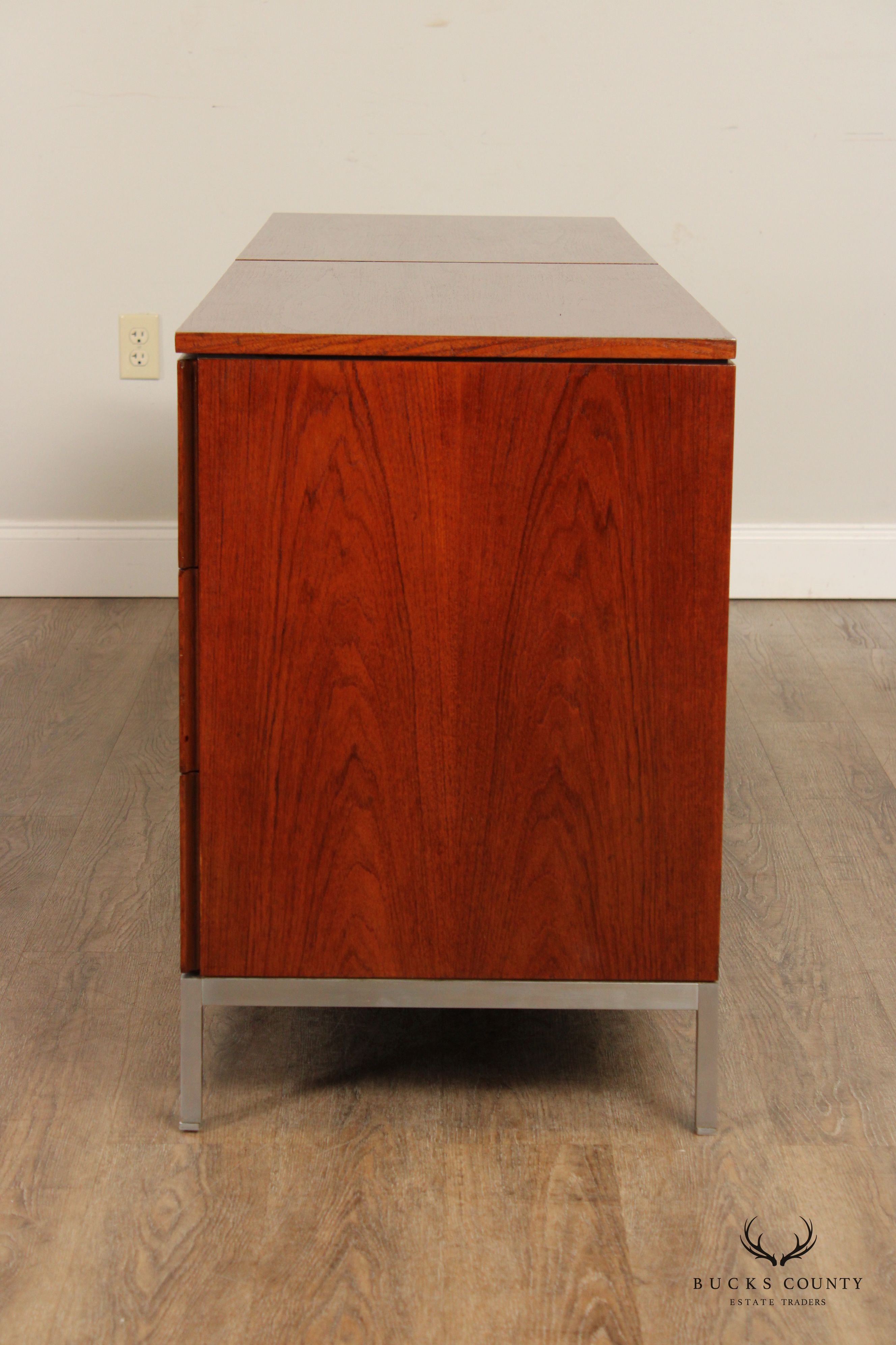 Floence Knoll Mid Century Modern Teak Double Dresser