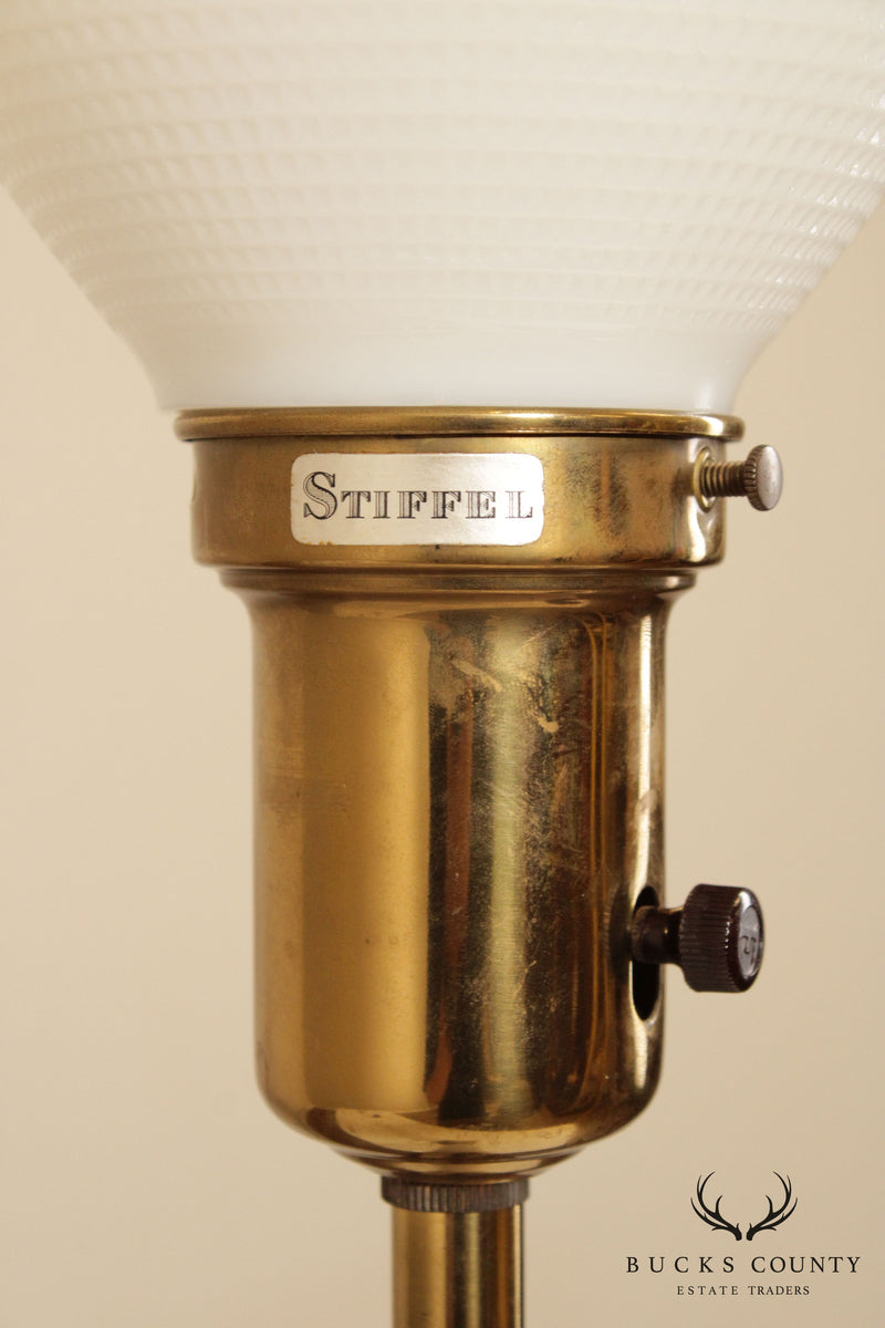 Lighting Lamp - Stiffel Style Brass and Crystal Table Lamp (Vintage) -  Construction Junction