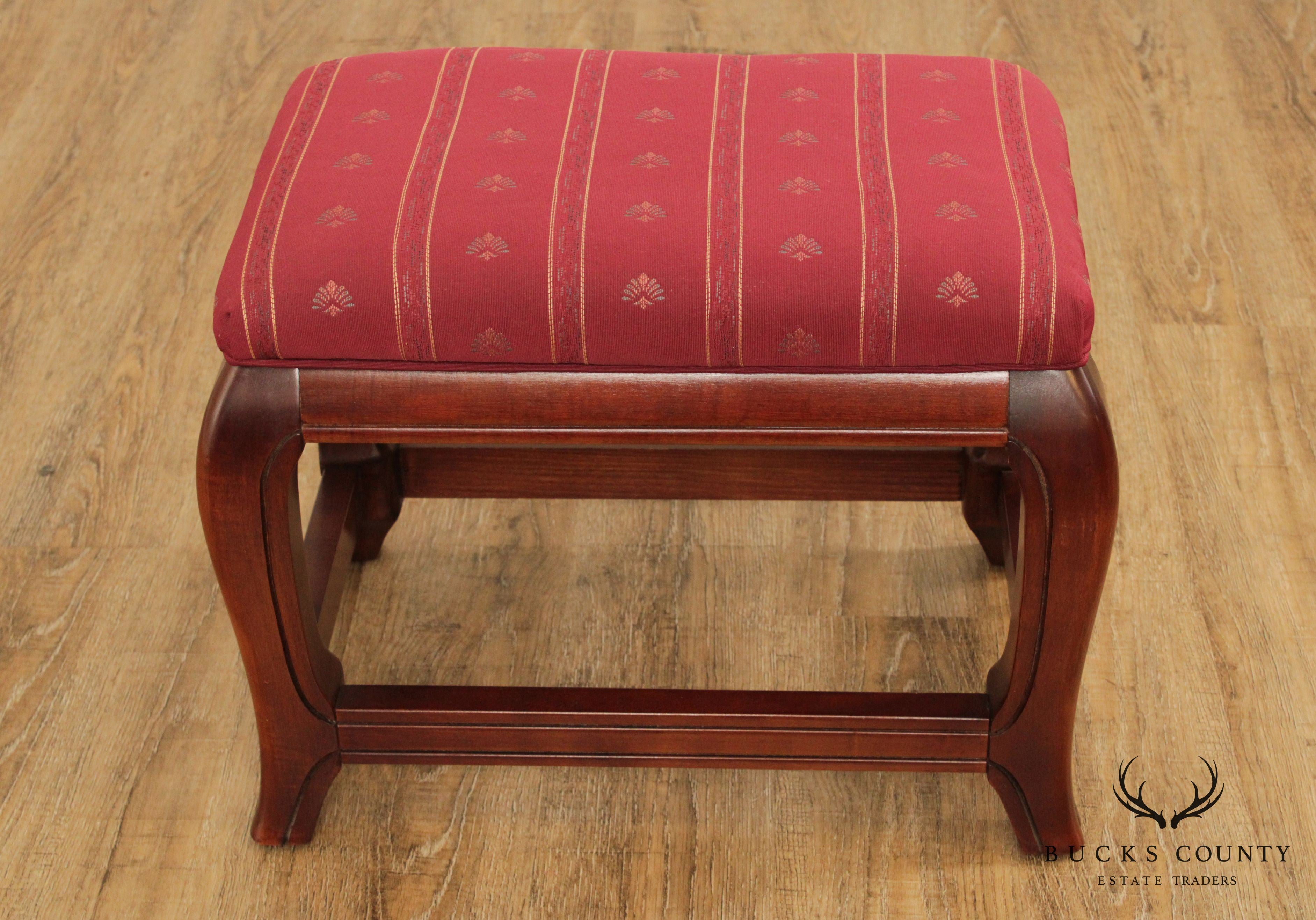 Vintage Pair Asian Influenced Cherry Stools