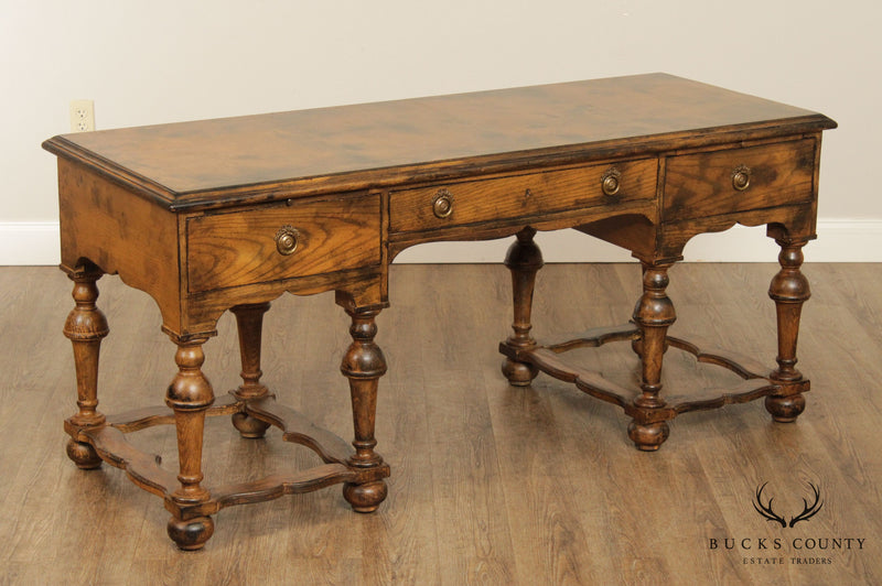 William and Mary Style Vintage Custom Quality Writing Desk