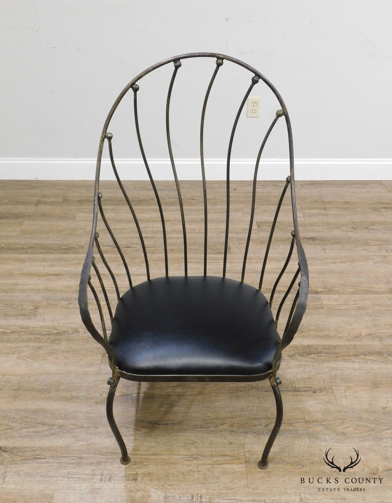 Studio Crafted Forged Iron Armchair