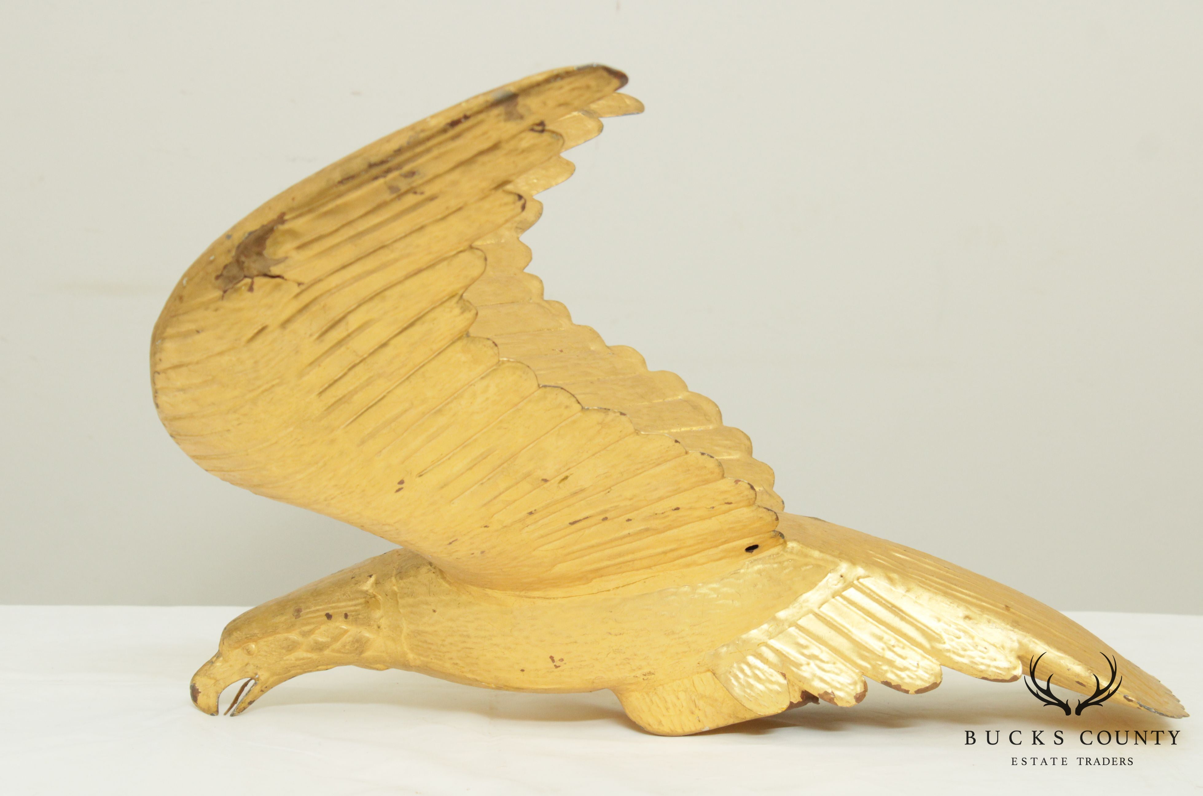 Large Cast Metal Eagle