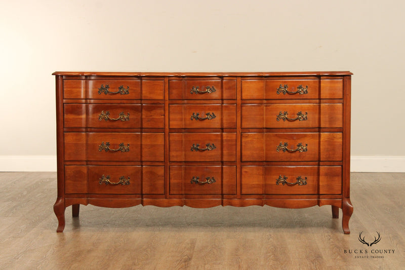 Permacraft Vintage French Provincial Style Cherry Triple Chest of Drawers