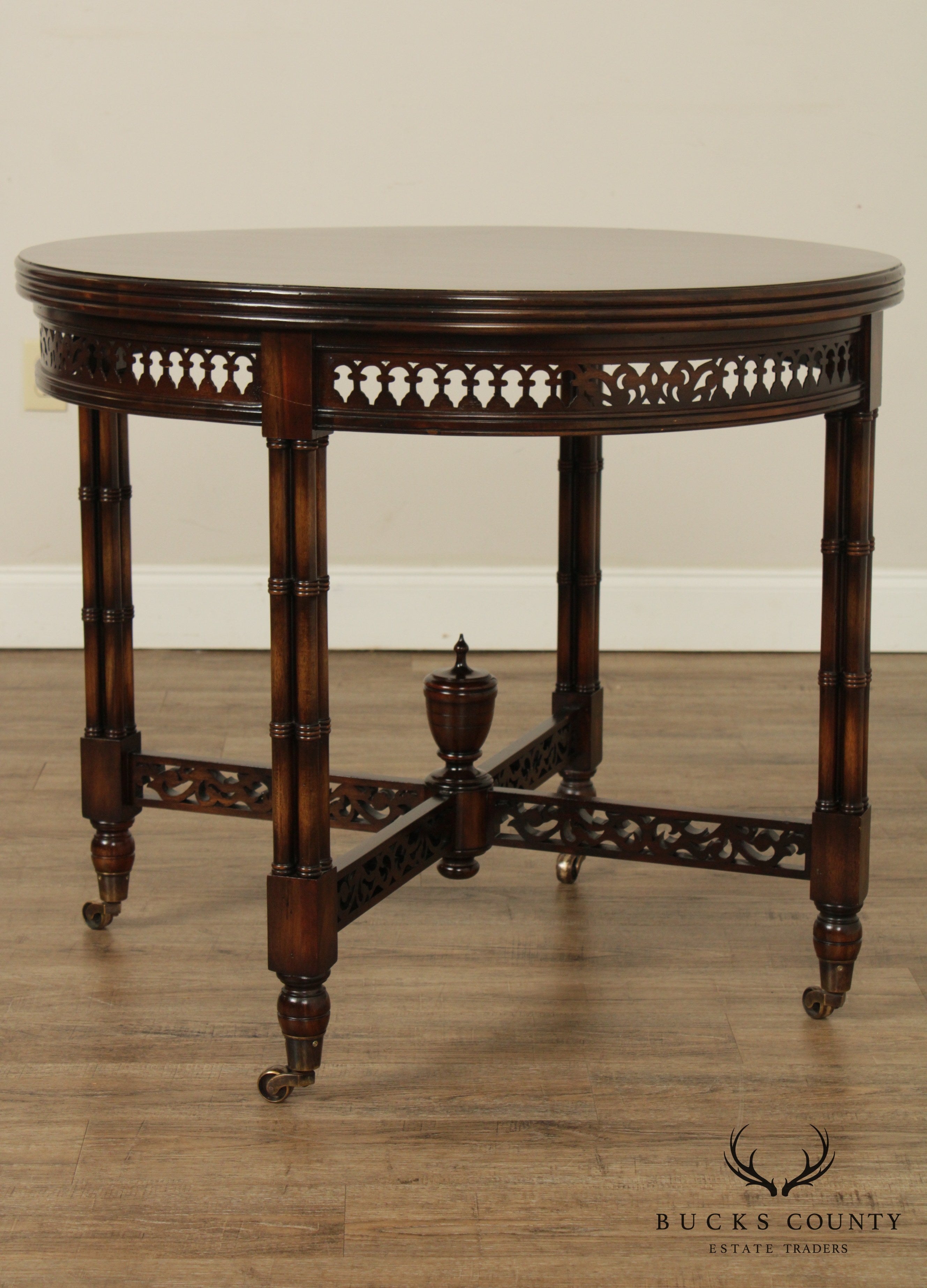 Banks Coldstone By Sarreid Ltd. Regency Style Round Center Table