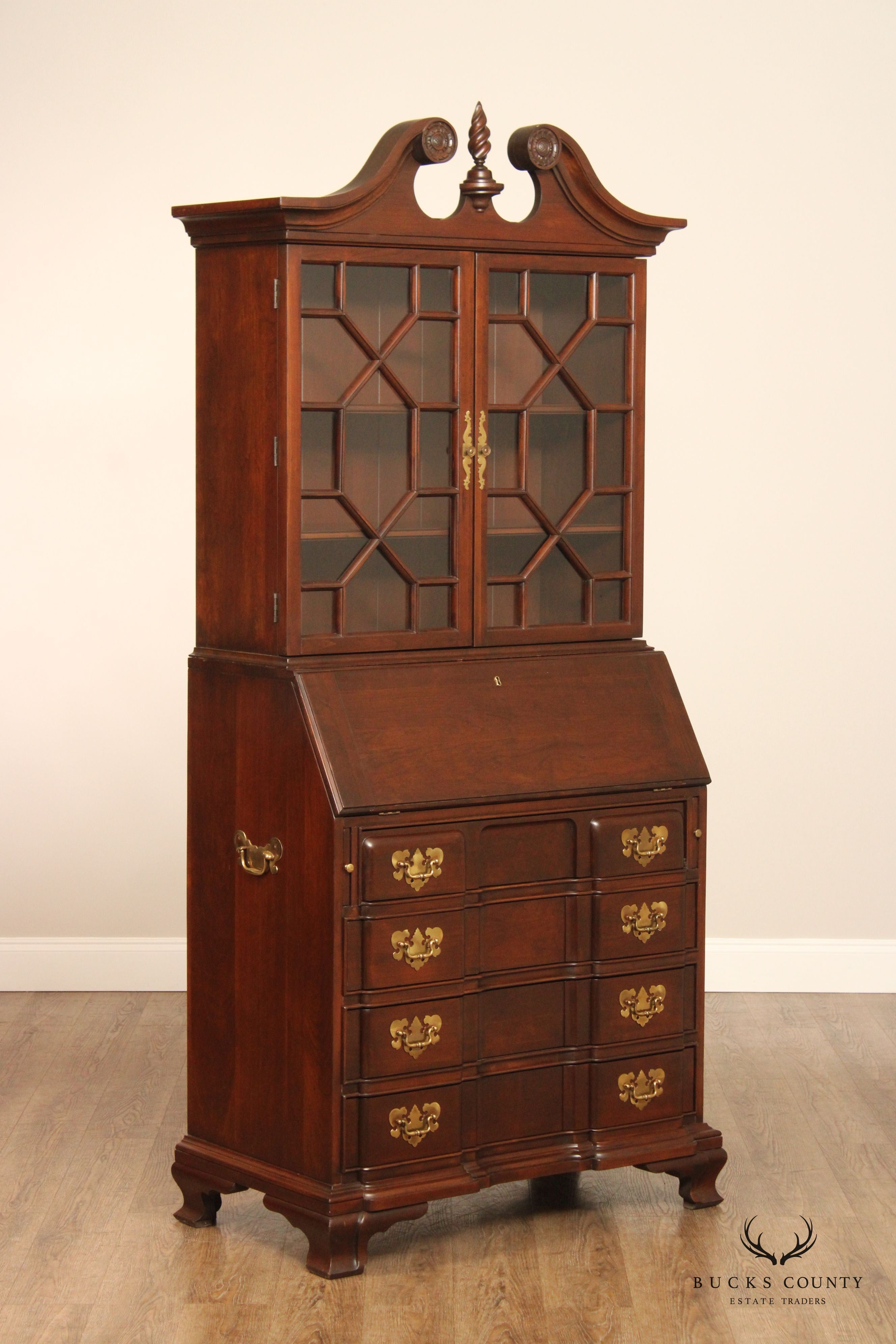 Harden Chippendale Style Blockfront Secretary Desk