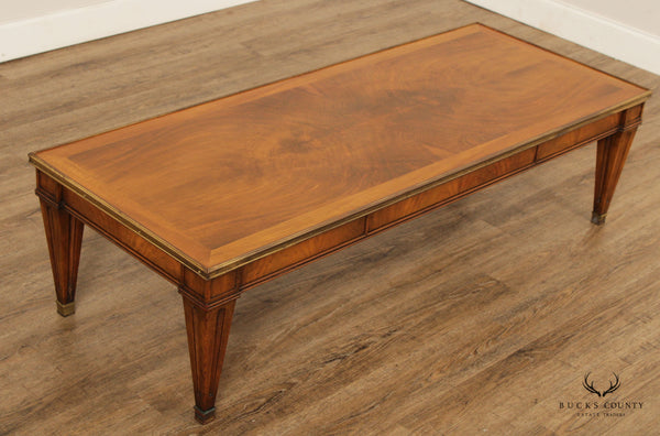 Baker Vintage French Style Walnut Coffee Table