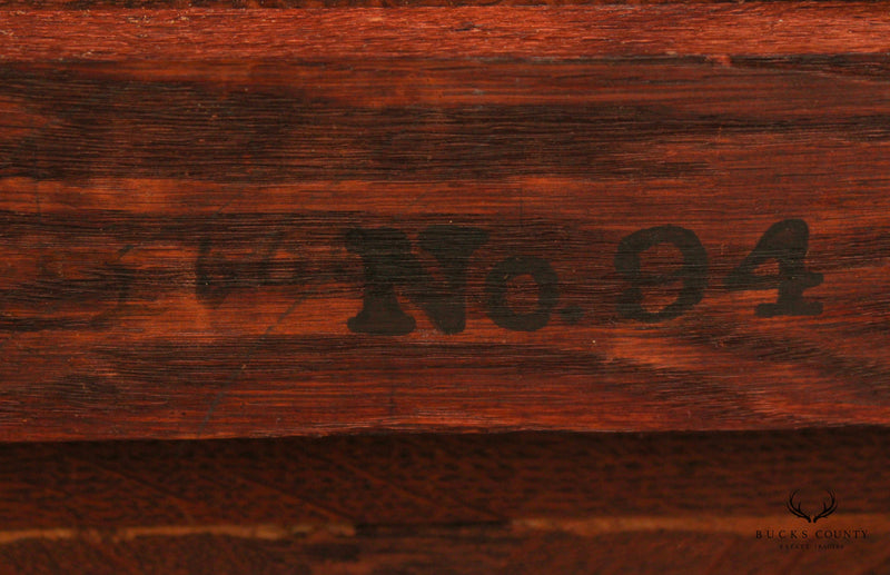 Victorian Antique Oak Carved Side table