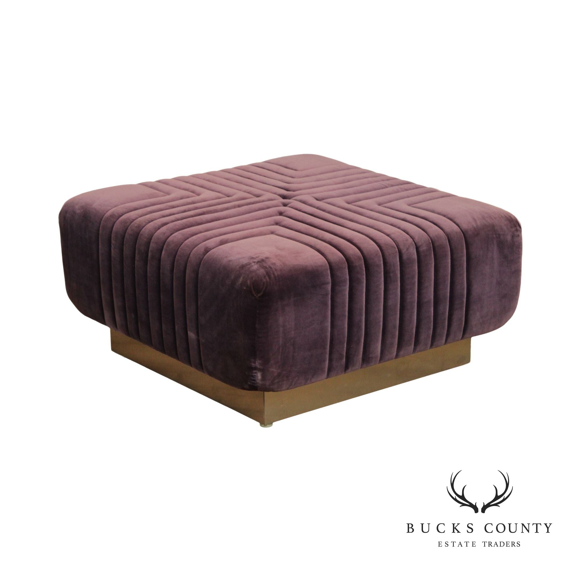 Edward Axel Roffman 1970s Modern Upholstered Ottoman