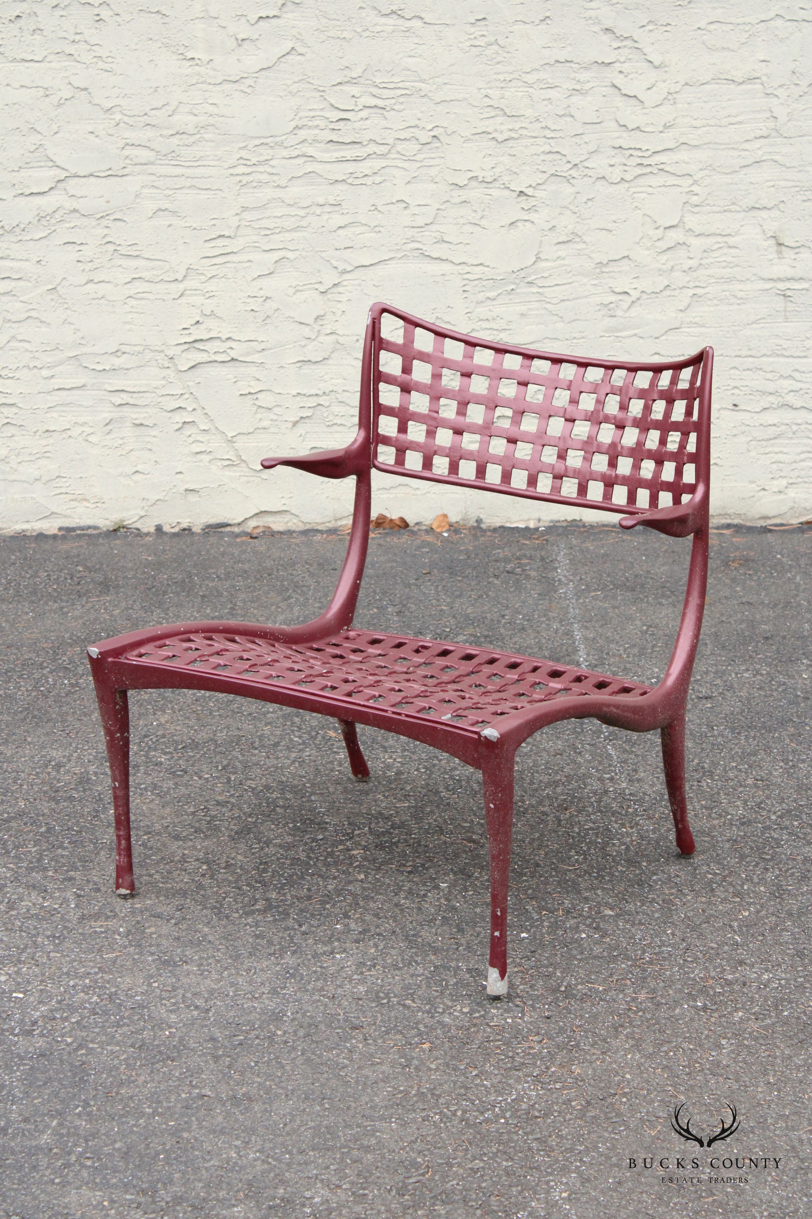 Brown Jordan Mid Century Modern Style Pair of 'Gazelle' Patio Lounge Chairs