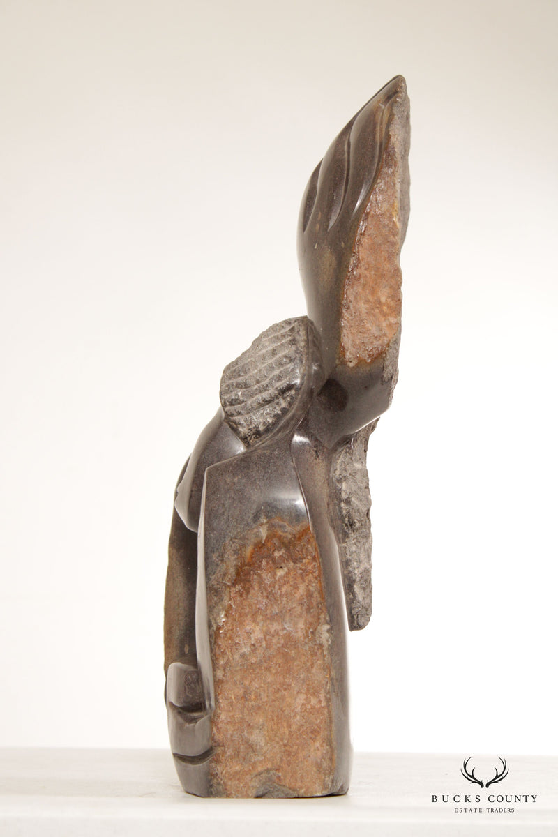 Benjamin Mundara Modern Figural Shona Stone Sculpture