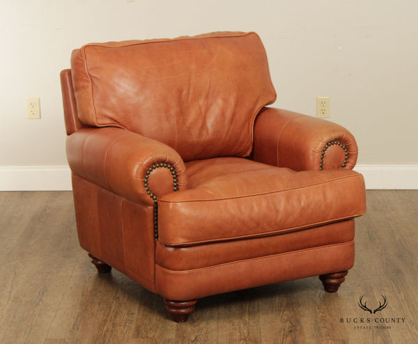 Robb & Stucky Traditional Leather Club Chair