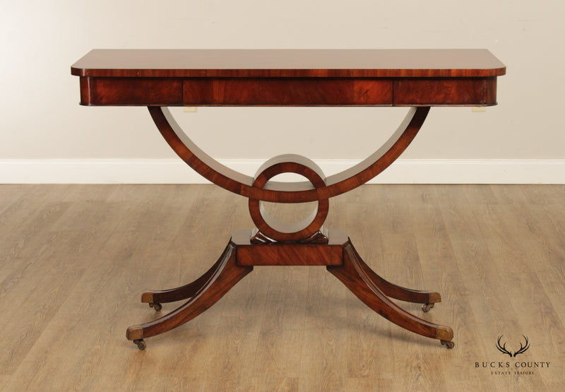 CTH Sherrill Occasional Regency Style 'Masterpiece' Mahogany Console Table