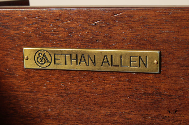 Ethan Allen Regency Style 'Osborne' Round Mahogany End Table