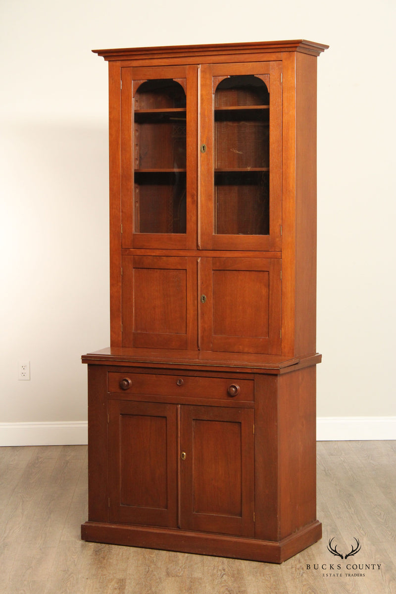 Antique American Walnut Secretary Bookcase