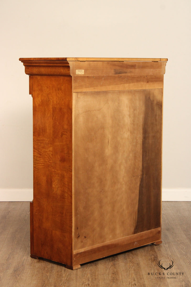 Henredon French Empire Style Burl Secretaire a Abattant