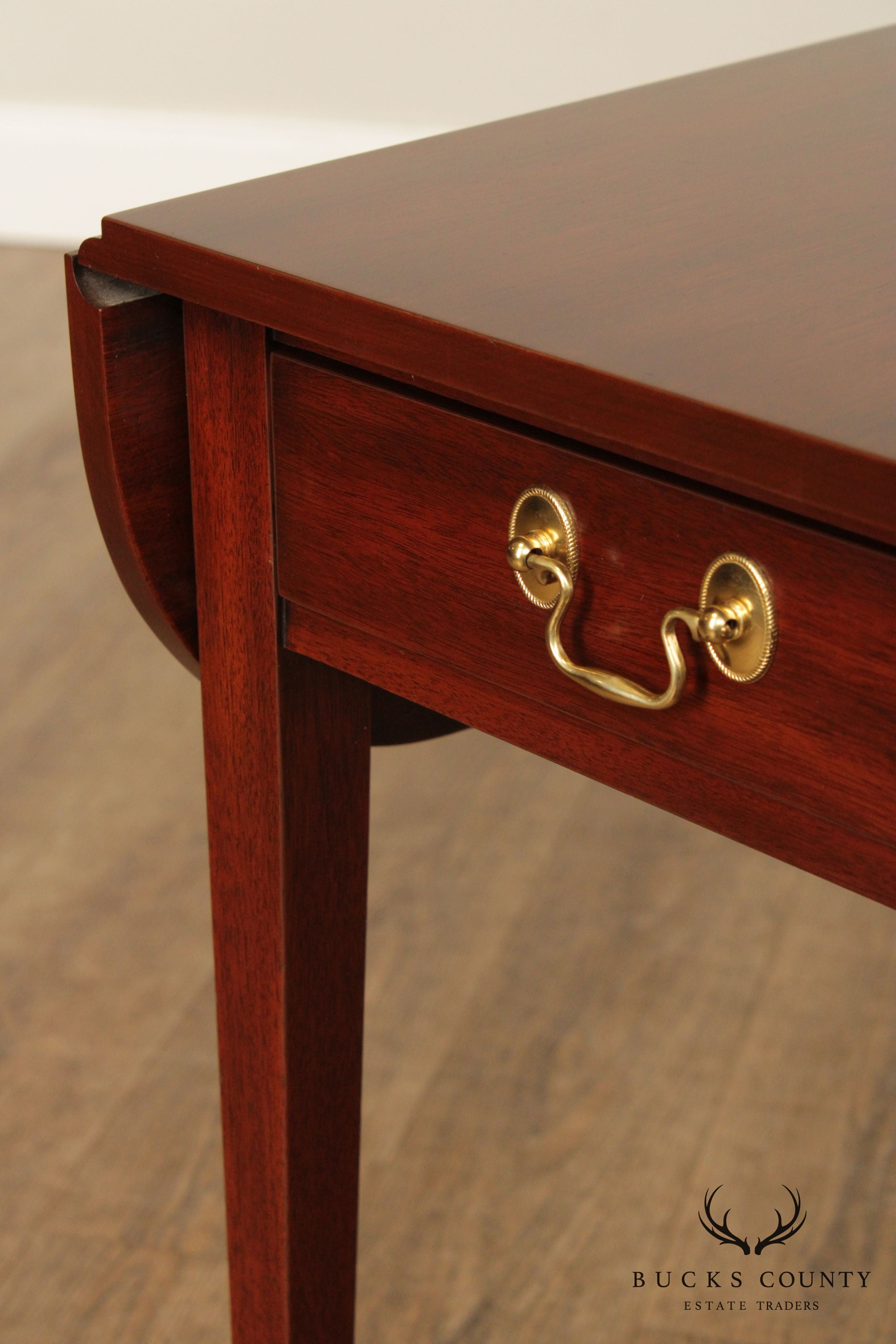 Henkel Harris Mahogany Drop Leaf Pembroke Table (B)