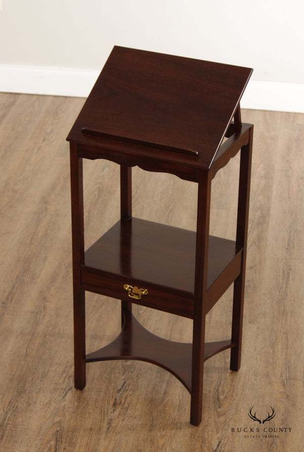 Madison Square Chippendale Style Mahogany Lectern Podium Stand