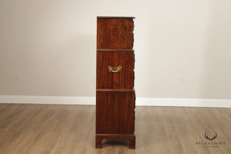 Harden Chippendale Style Cherry Tall Chest On Chest