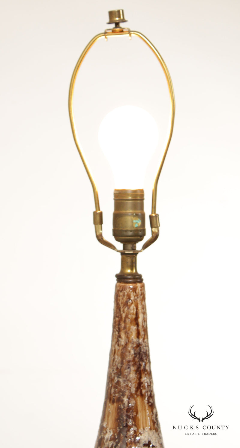 Mid Century Modern Studio Pottery Table Lamp