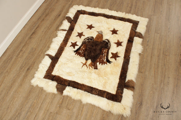 Peruvian Alpaca Fur and Hide Tapestry or Rug