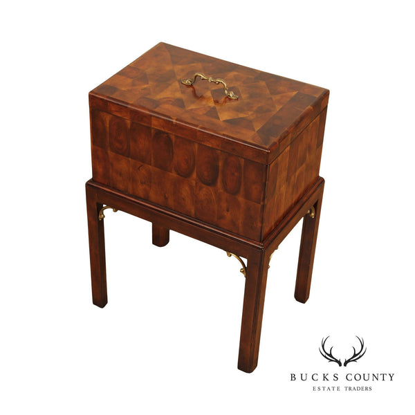 Theodore Alexander English Style Campaign Chest on Stand