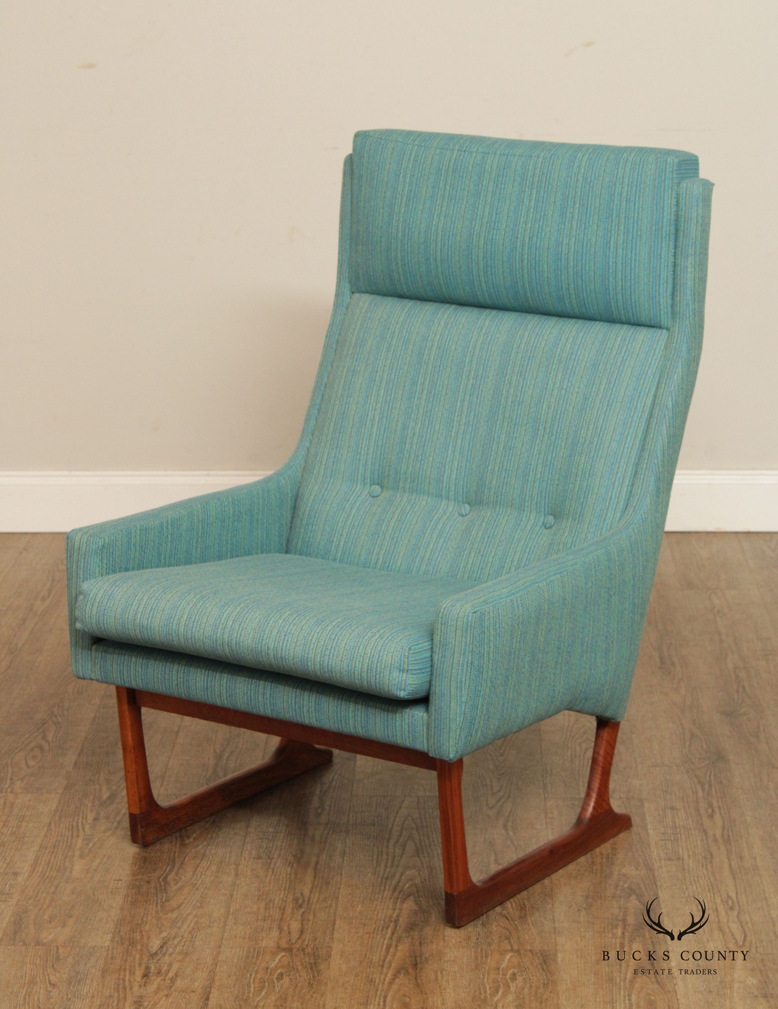 Hans Juergens Danish Modern Lounge Chair & Ottoman