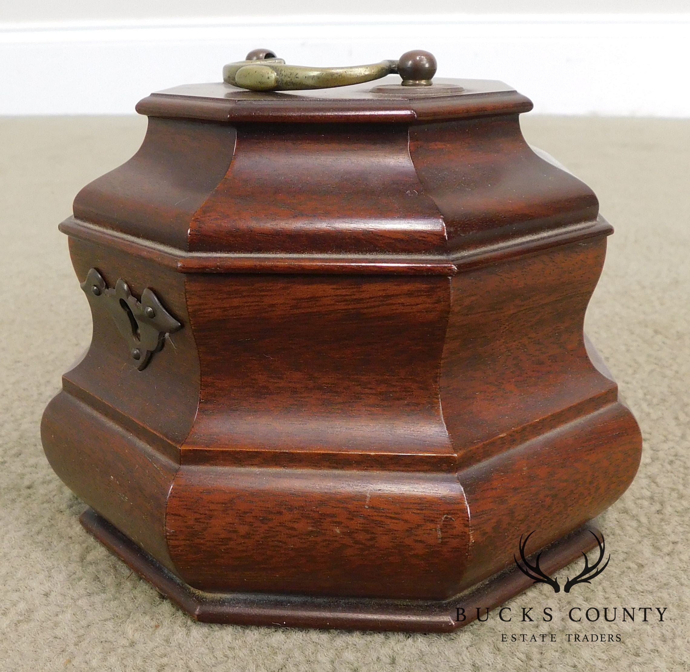 Set of 2 Colonial Williamsburg Octagonal Tea Caddies