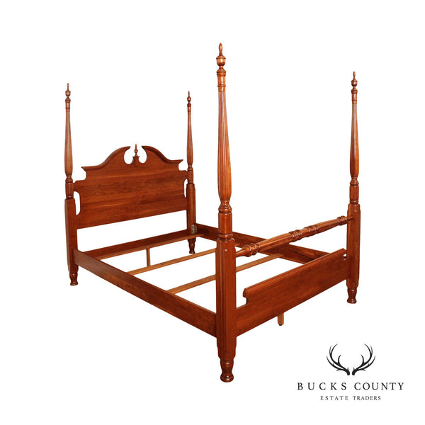 Mill Craft Solid Cherry Queen Size Victoria's Tradition Pilaster Poster Bed