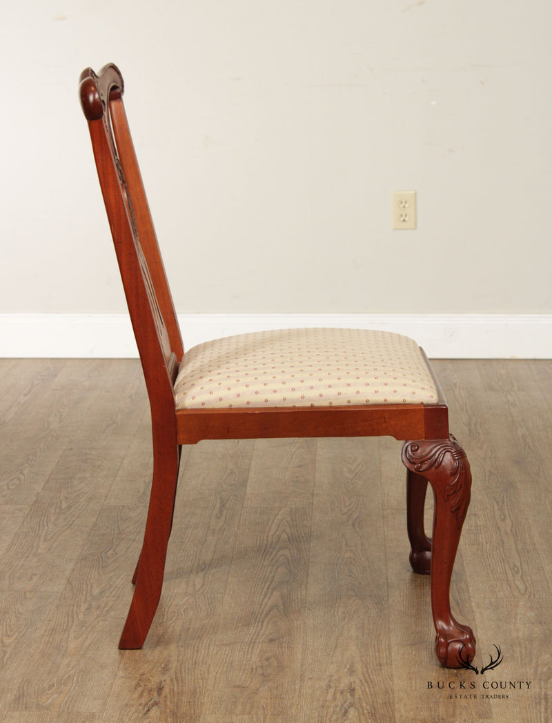 Craftique Chippendale Style Mahogany Side Chair