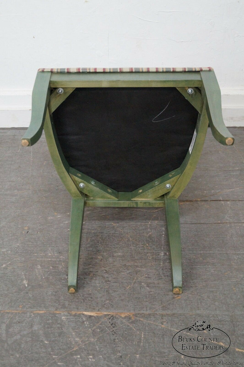 Ethan Allen Country Colors Green Painted Arm Chair