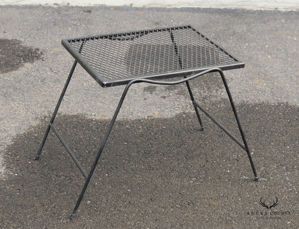 Woodard Mid Century Modern Wrought Iron 'Briarwood' Outdoor End Table