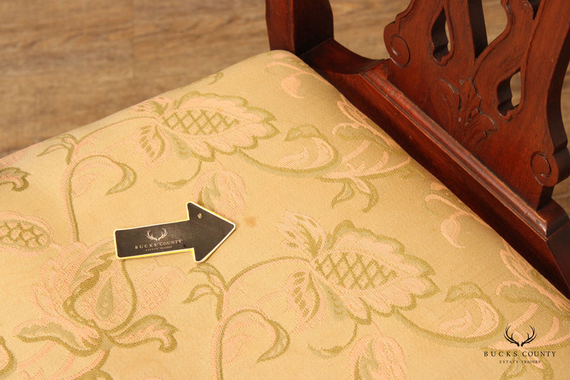 Chippendale Style Mahogany Ball and Claw Carved Settee