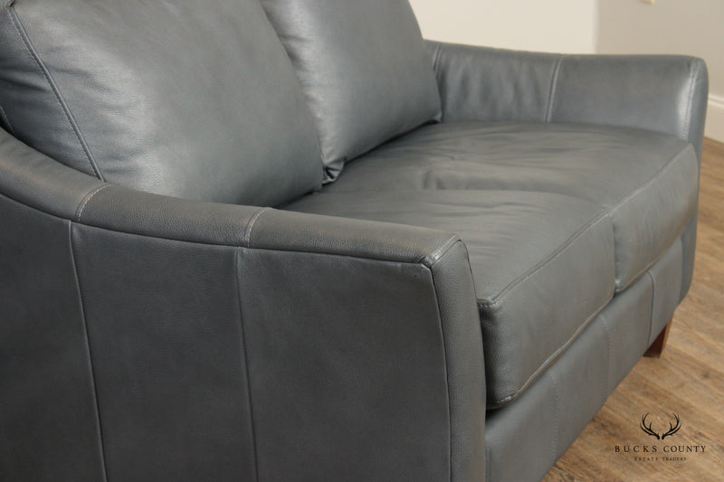 Klaussner Distinctions 'Joanna' Leather Loveseat Bucks County Estate Traders