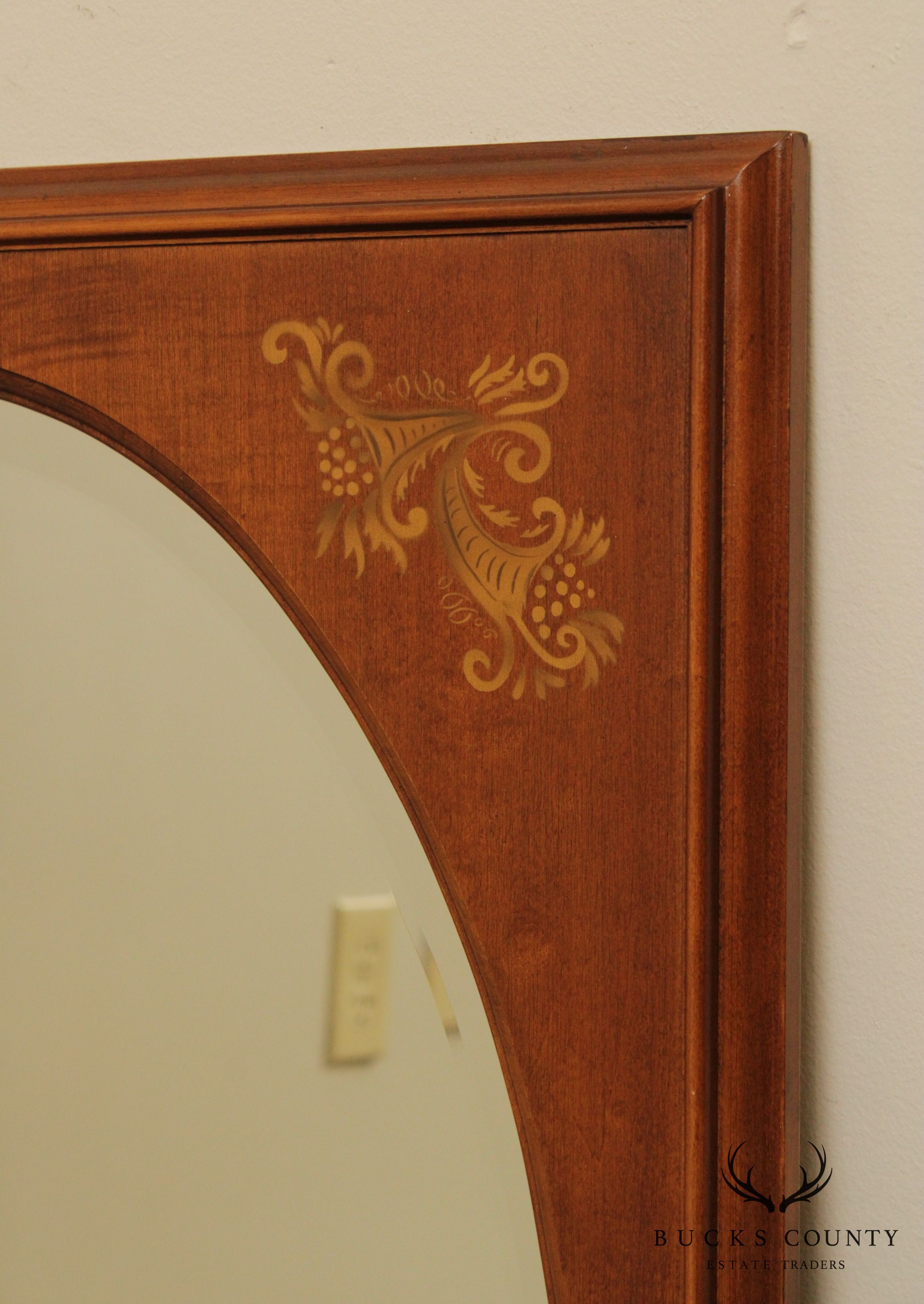 Hitchcock Vintage Maple Stenciled Wall Mirror