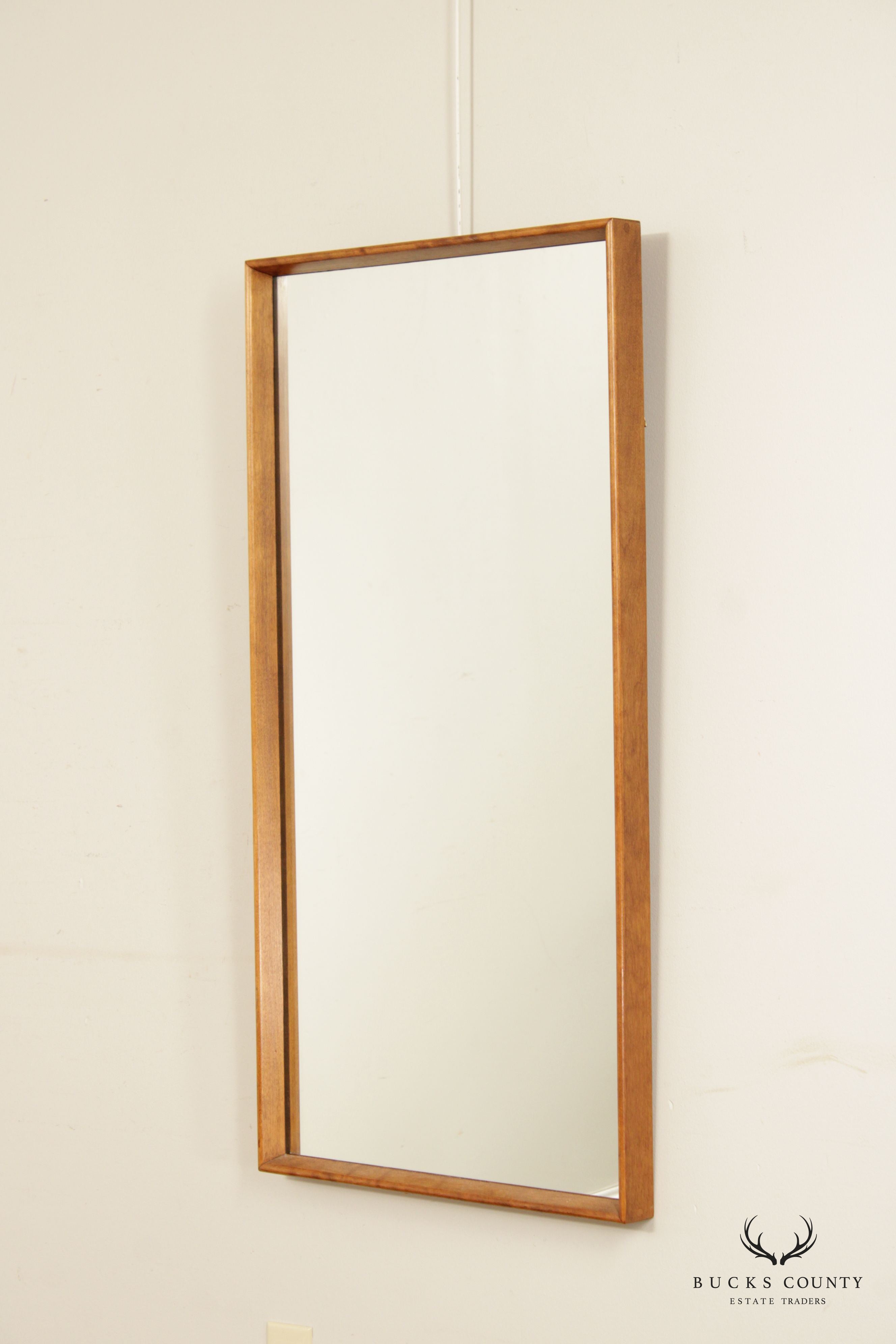 Conant Ball Mid Century Modern Maple Shadowbox Mirror